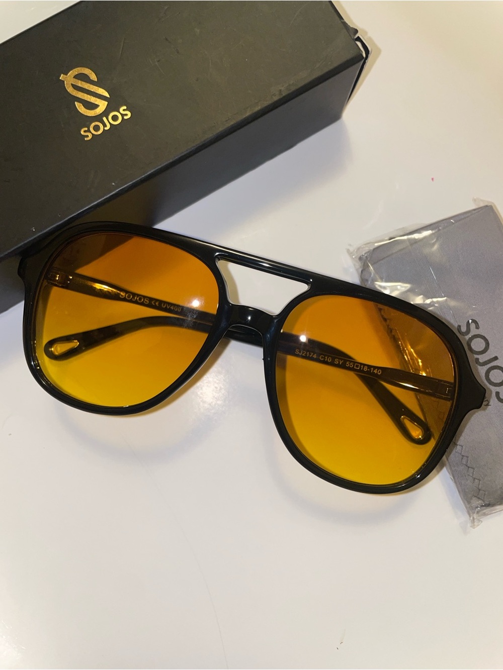 SOJOS Retro Polarized Avatar Sunglasses Unisex